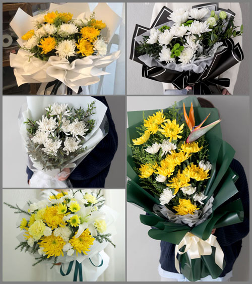 广东梅州市五华县华城镇洋田村白事花束代送